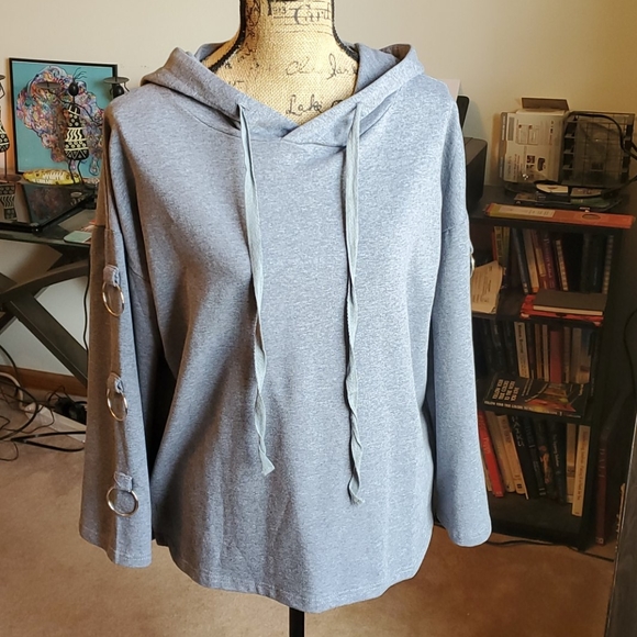 Very J grey pullover hoodie size Small - Picture 1 of 13